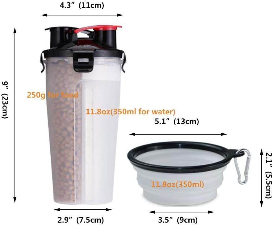 Purrfect Pet Kingdom Silicone Dog Bowl for Walks Purrfect Pet Kingdom