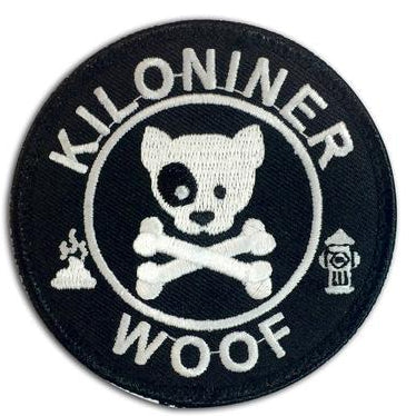 DOG & CROSSBONES Glow In The Dark Morale Patch