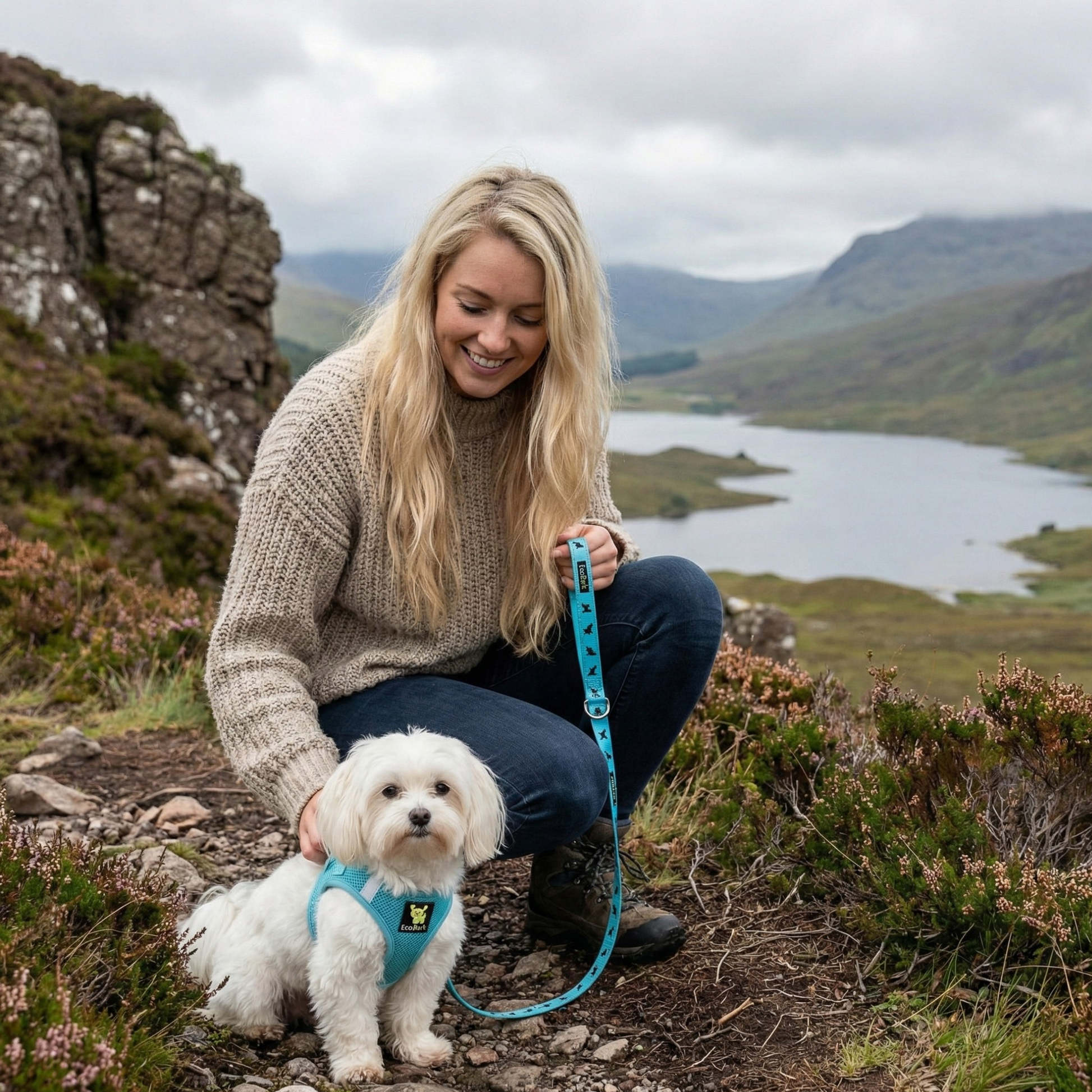 Dog Harness EcoBark Step In Harness XXXS to Small Breeds- - gallery product image for dog harness