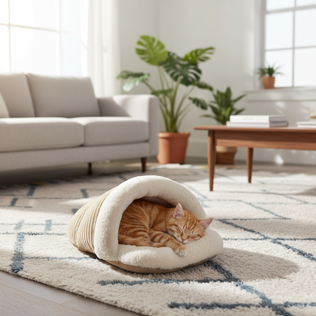Slipper bed in living room