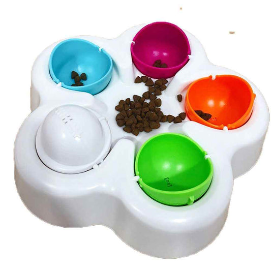 Purrfect Pet Kingdom Slow Feeding Dog Bowl for Mental Stimulation colorful Purrfect Pet Kingdom