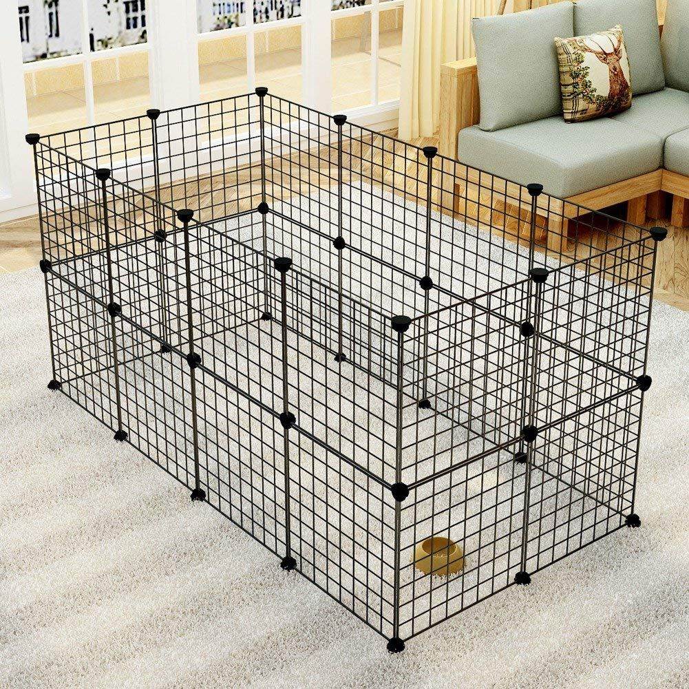 Purrfect Pet Kingdom Small Animal Playpen Portable Fence Purrfect Pet Kingdom