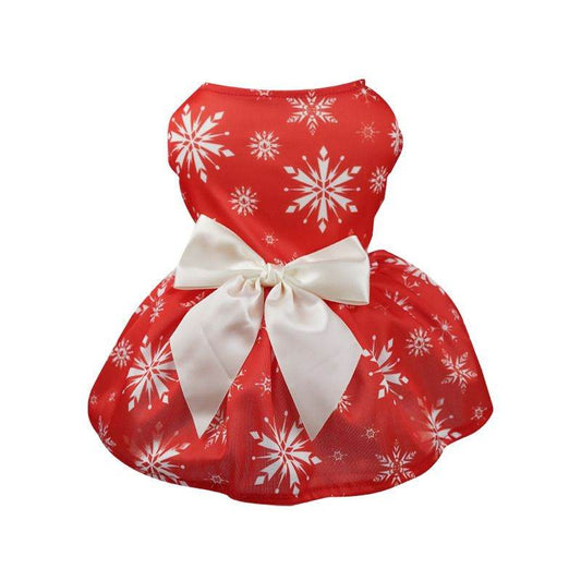 Purrfect Pet Kingdom Small Dog Christmas Skirt and Vest Set L Red Purrfect Pet Kingdom