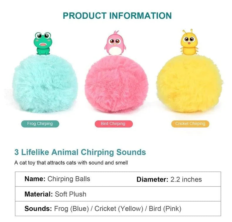 Stevvex Smart Cat Toys Interactive Ball in vibrant color, perfect for cat training and exercise, available in three sizes.