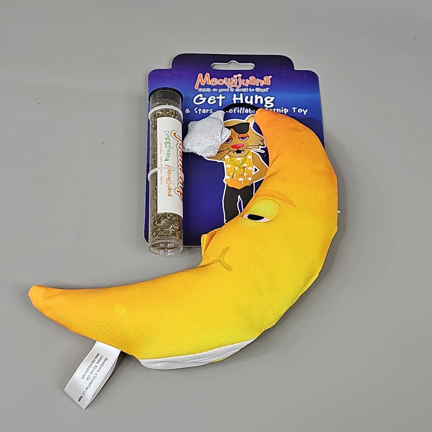 SMARER PAW Meowijuana Organic Catnip Toy Variety Pack by PayWut, featuring colorful catnip-filled toys in assorted shapes.