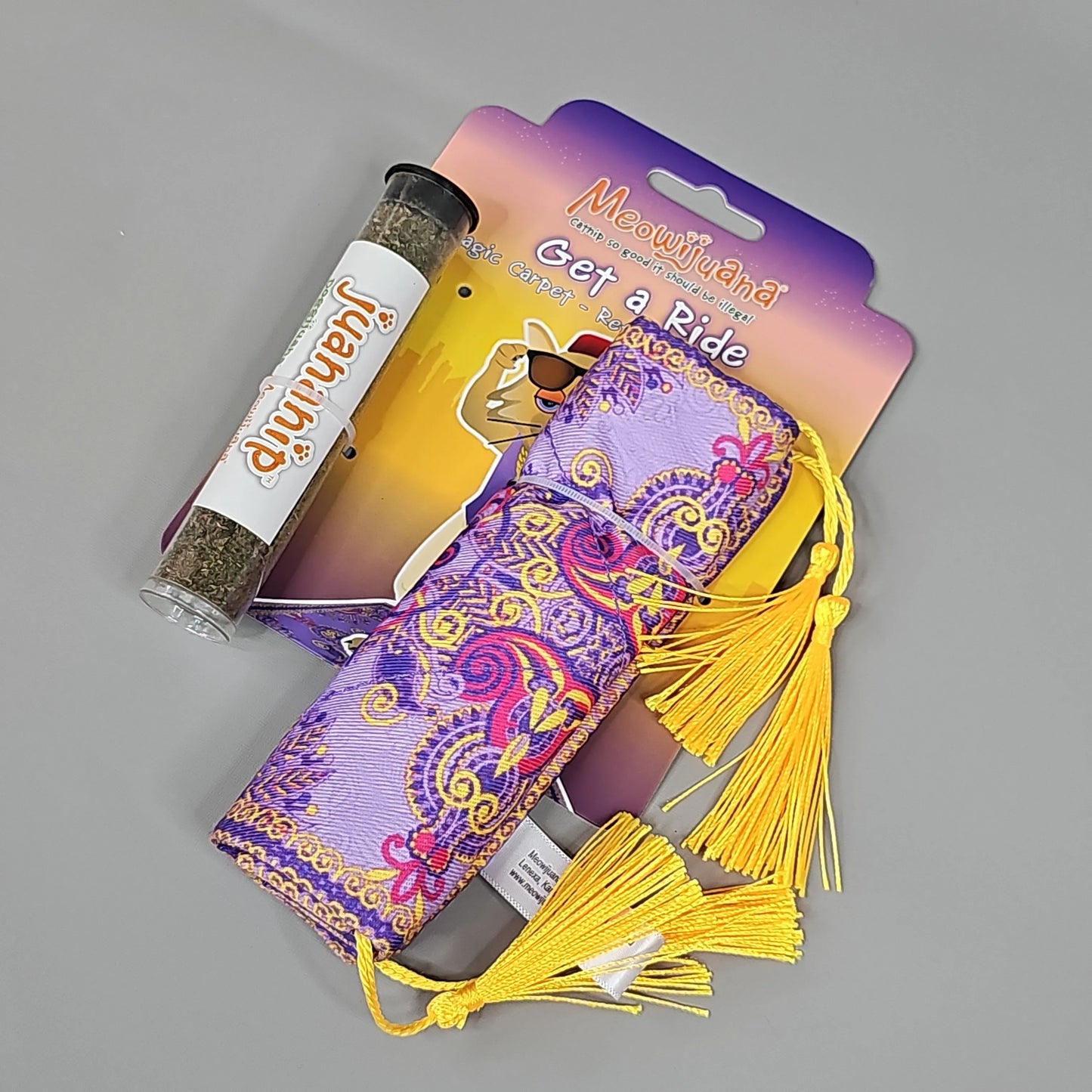 SMARTER PAW Meowijuana Organic Catnip Toy Variety Pack by PayWut, featuring colorful designs in a playful assortment for c...