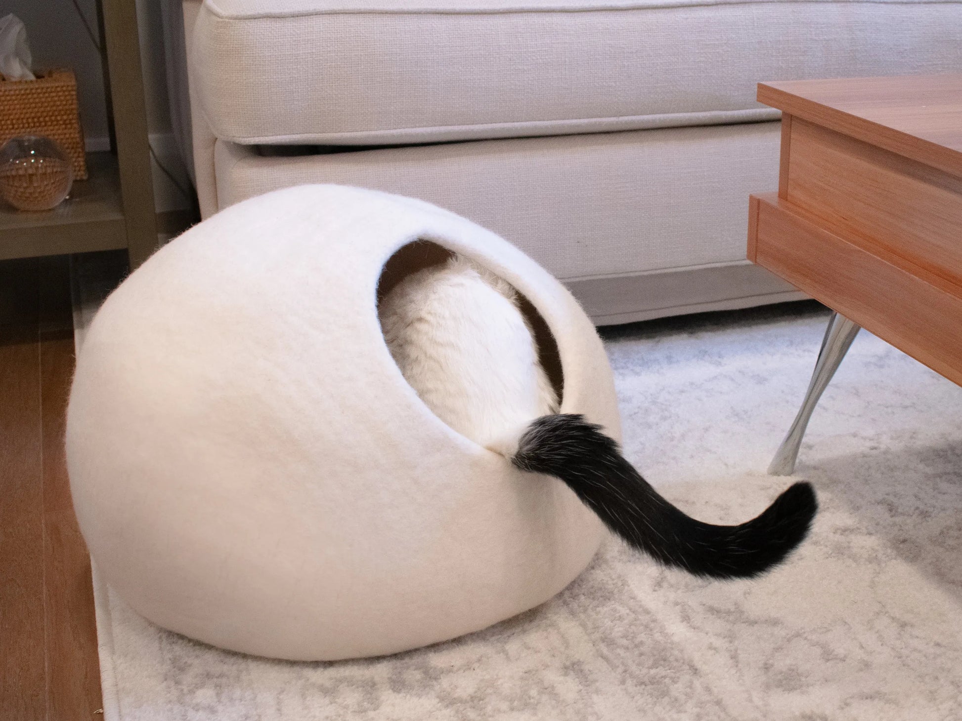 Snow White round style cave by The Family Pet, available in regular size for $63.00, perfect for cozy pet lounging.