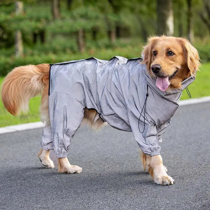 SnuggleTails - Pet Raincoat – Waterproof Reflective High-Visibility Vest - Pet Rain Coats