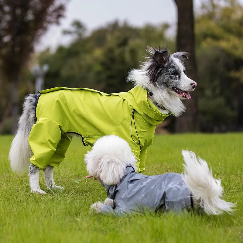 SnuggleTails - Pet Raincoat – Waterproof Reflective High-Visibility Vest - Pet Rain Coats