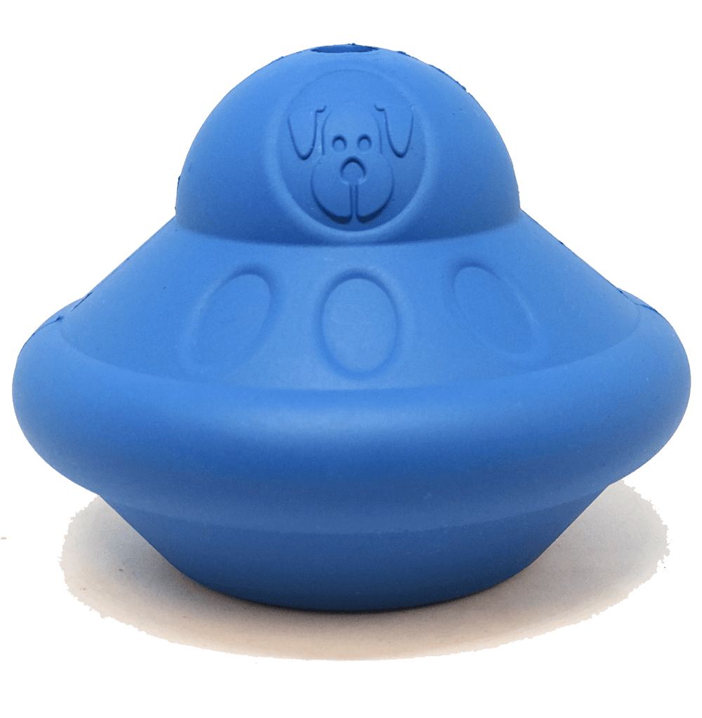 Flying Saucer eDispenser Durable Rubber Chew Toy & Treat Dispenser