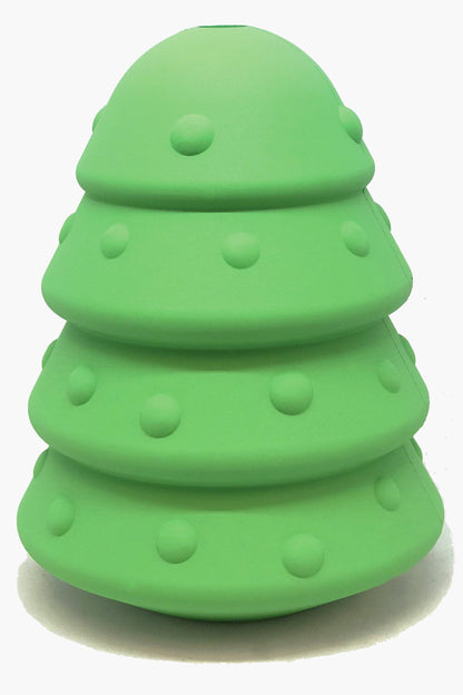 Christmas Tree Dog Toy - Durable Rubber Chew Toy for Large