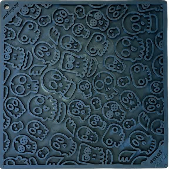 Zombie Emat Enrichment Lick Mat For Dogs And Cats Halloween - lifestyle view