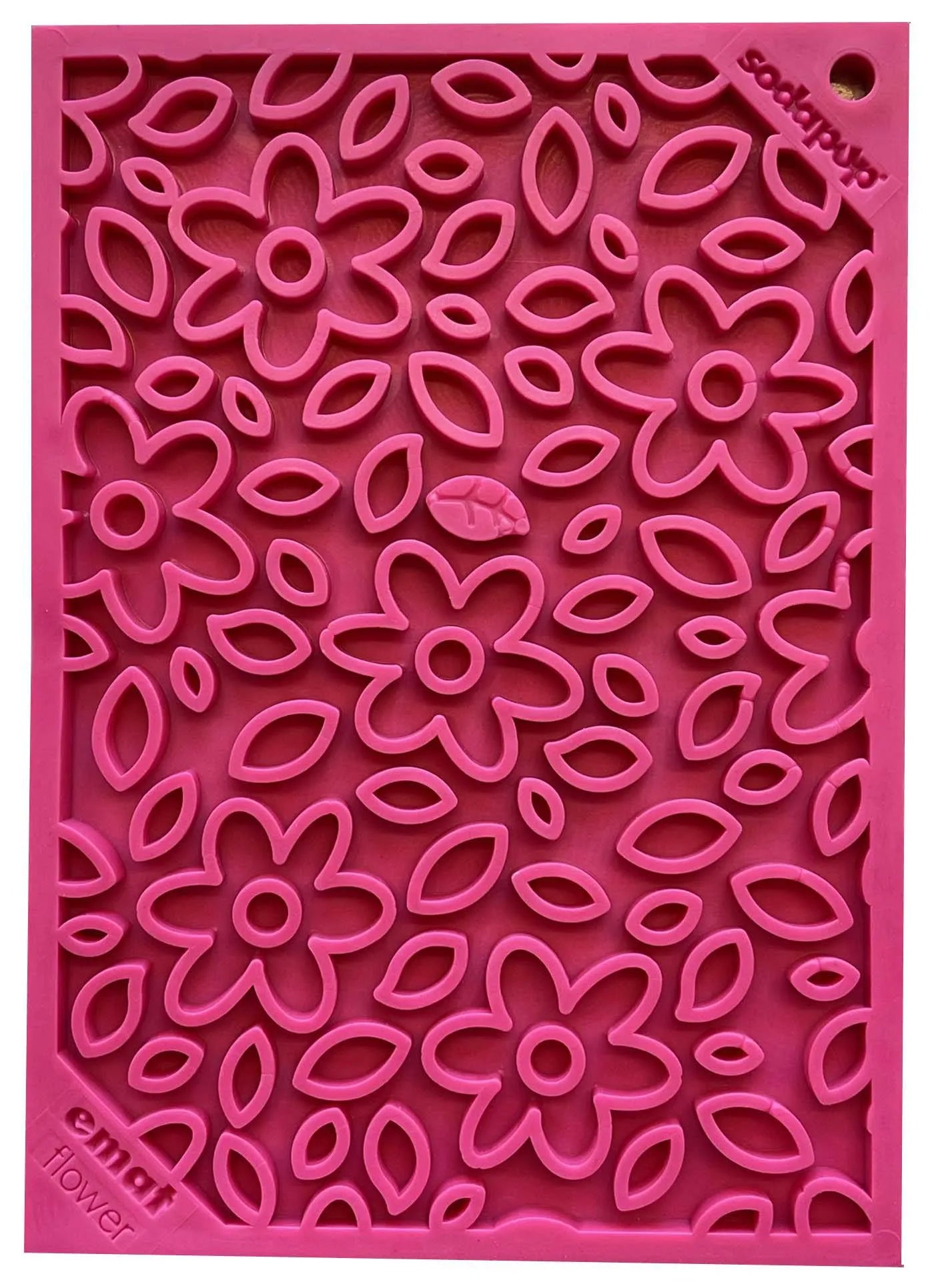 SodaPup/True Dogs, LLC - Flower Power emat - Enrichment Lick Mat for Dogs and Cats | Flower Design | USA Made - Pet Bowls ...