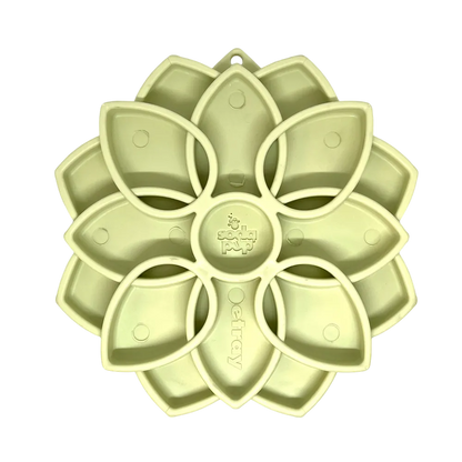 SodaPup/True Dogs, LLC - Mandala Softie eTray Shallow Slow Feeder Dog Bowl with Suction Cups |  USA Made - ETRAY
