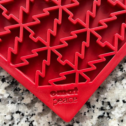 SodaPup/True Dogs, LLC - "Peace" Christmas Tree emat - Enrichment Lick Mat for Dogs and Cats | Christmas Tree design | Sod...