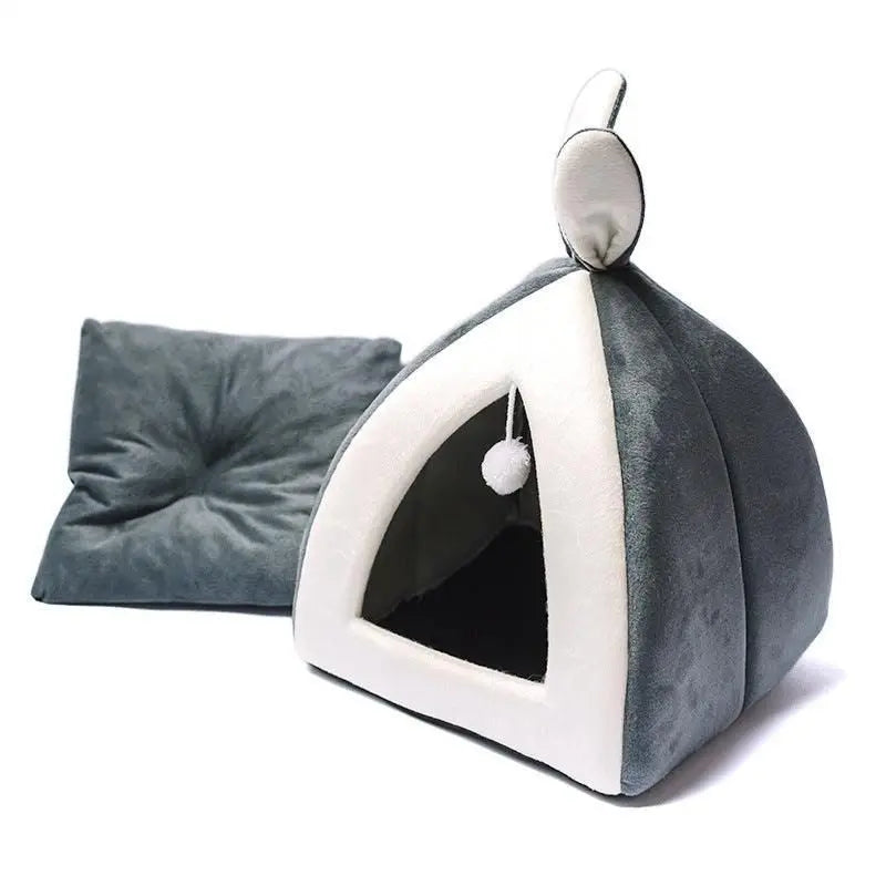 Purrfect Pet Kingdom Soft Cat and Dog Tent House Bed Purrfect Pet Kingdom