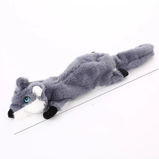 Purrfect Pet Kingdom soft dental chew toy shaped like a gray and white plush animal