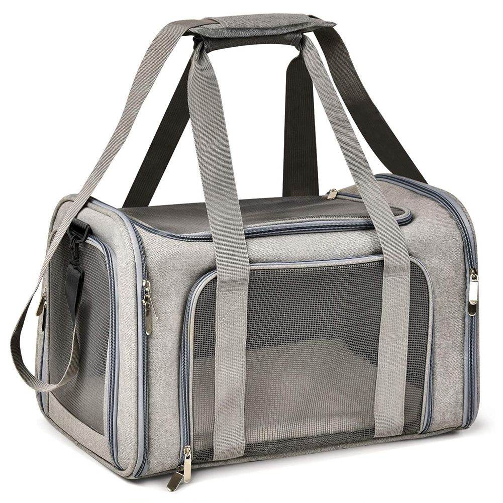 Purrfect Pet Kingdom Soft Sided Cat and Dog Carrier 45x28x28(cm) Blue Purrfect Pet Kingdom