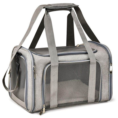 Purrfect Pet Kingdom Soft Sided Cat and Dog Carrier 45x28x28(cm) Blue Purrfect Pet Kingdom