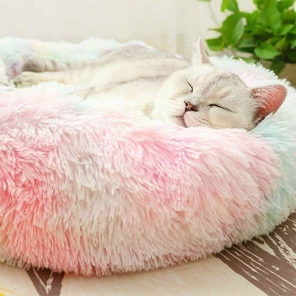 Soft Winter Warm Plush Calming Pet Bed