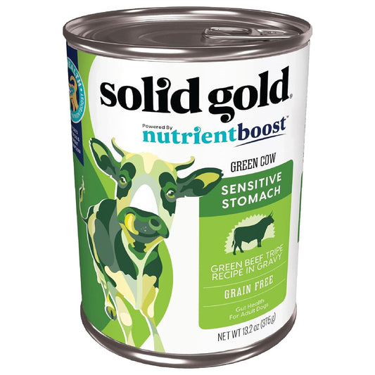 Solid Gold Grain Free Green Beef Tripe Dog Food in Can for Sensitive Stomachs with Nutrient Boost