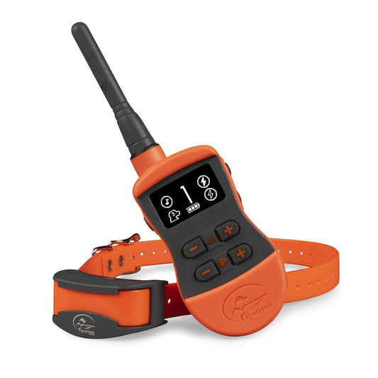 SportDOG SD-875E e-collar for pets featuring a remote control and adjustable collar for effective training