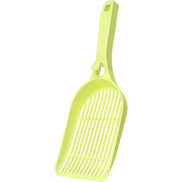 MangoPets Litter Scoop in Bright Yellow, the best scoop for clumping litter for quick and easy cleanup