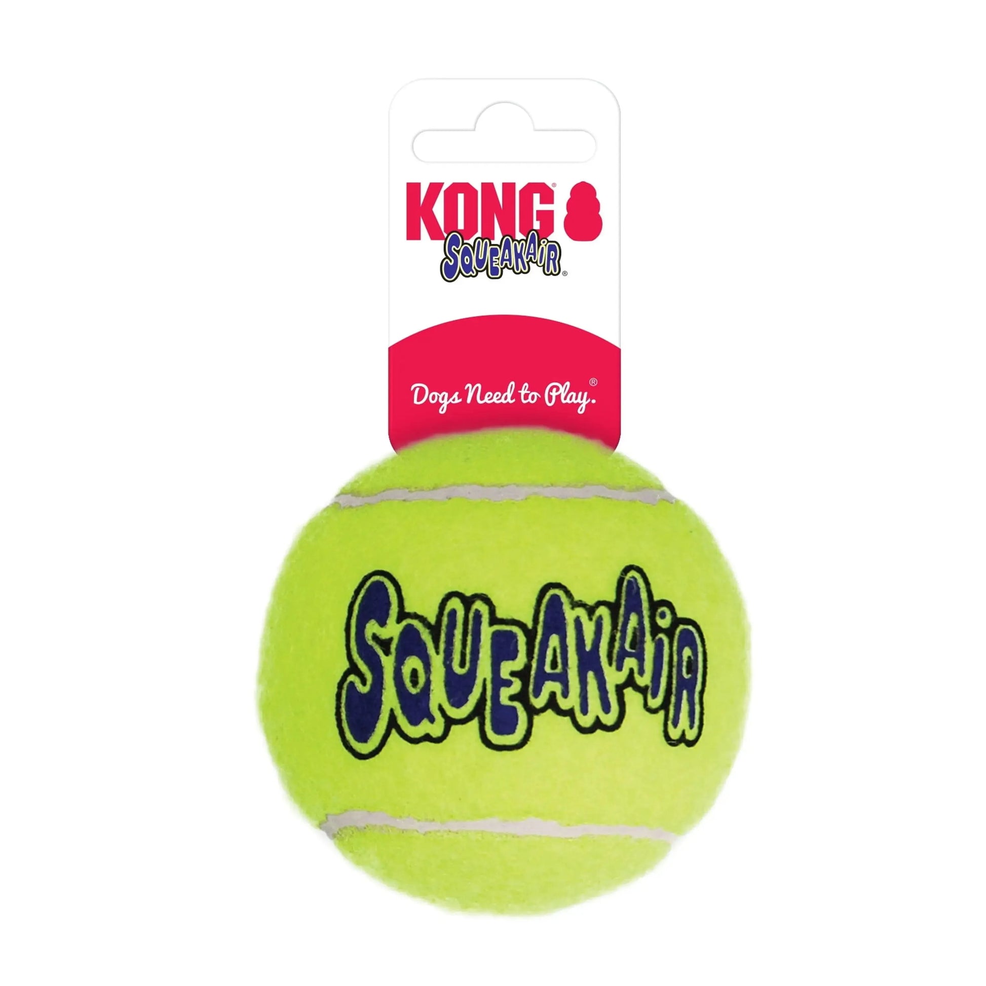 Large ® Squeakair® Ball in bright color by K9 Outdoors, perfect for outdoor play; 1 count, size 15.74 inches.