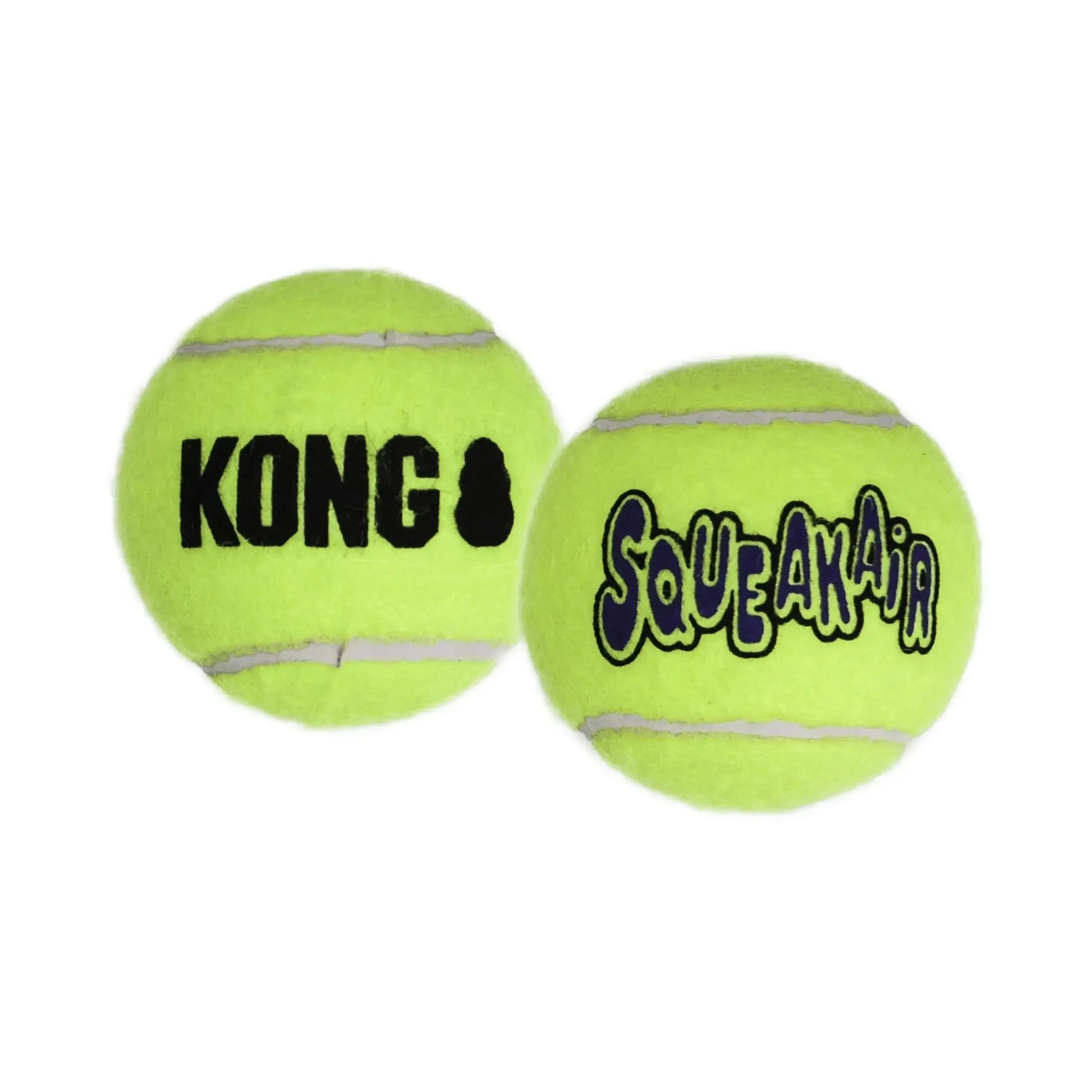 Large K9 Outdoors Squeakair Balls Dog Toy in bright colors, 2-pack set, perfect for fun playtime with your dog.