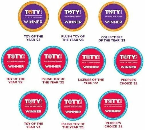 Squishmallows Emery Latte multicolor squeaky plush dog toy, 3.5", by Deal US, perfect for playful pups.