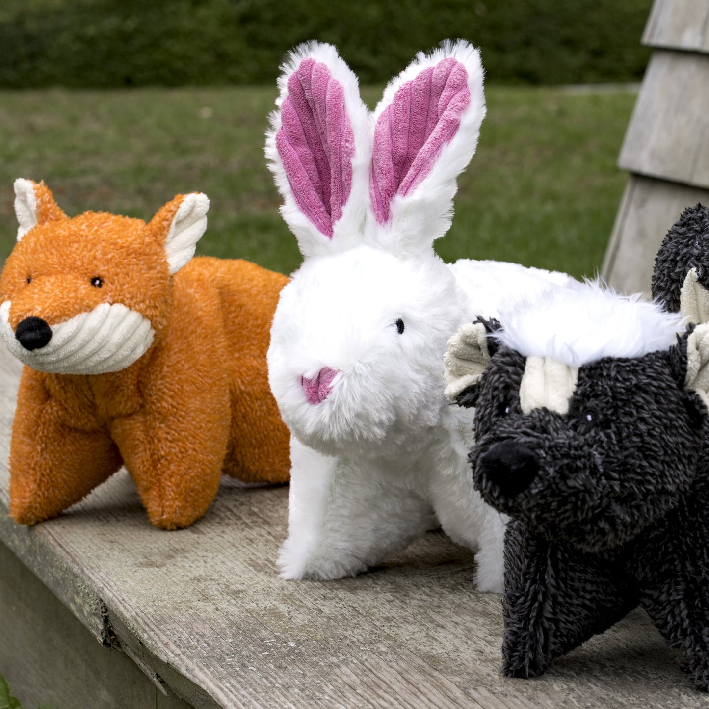 Dog Toy Squooshie Skunk Plush Toy for Daily Use for Comfort - size and texture image for dog toy