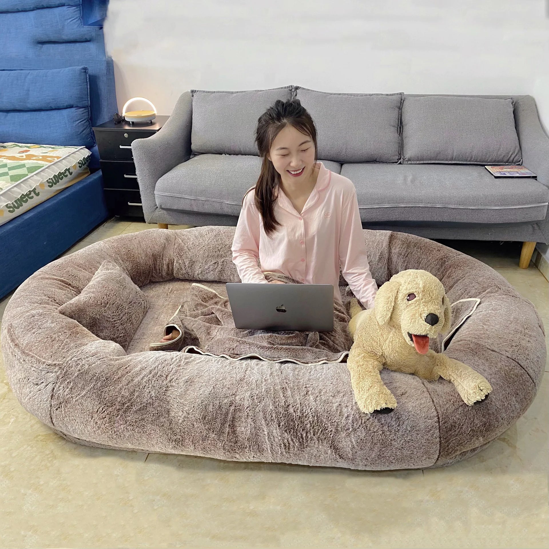 Oversized Human Dog Bed - Removable & Washable - Mimarta