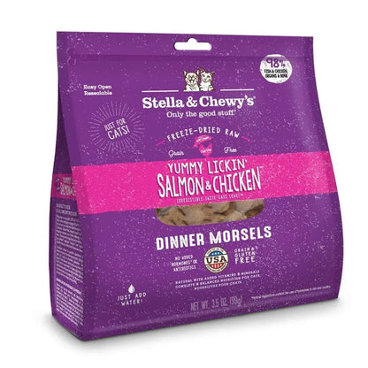 Stella & Chewy's Freeze Dried Salmon Dinner for Dogs, 14oz bag by The Family Pet, budget-friendly and chew-resistant.