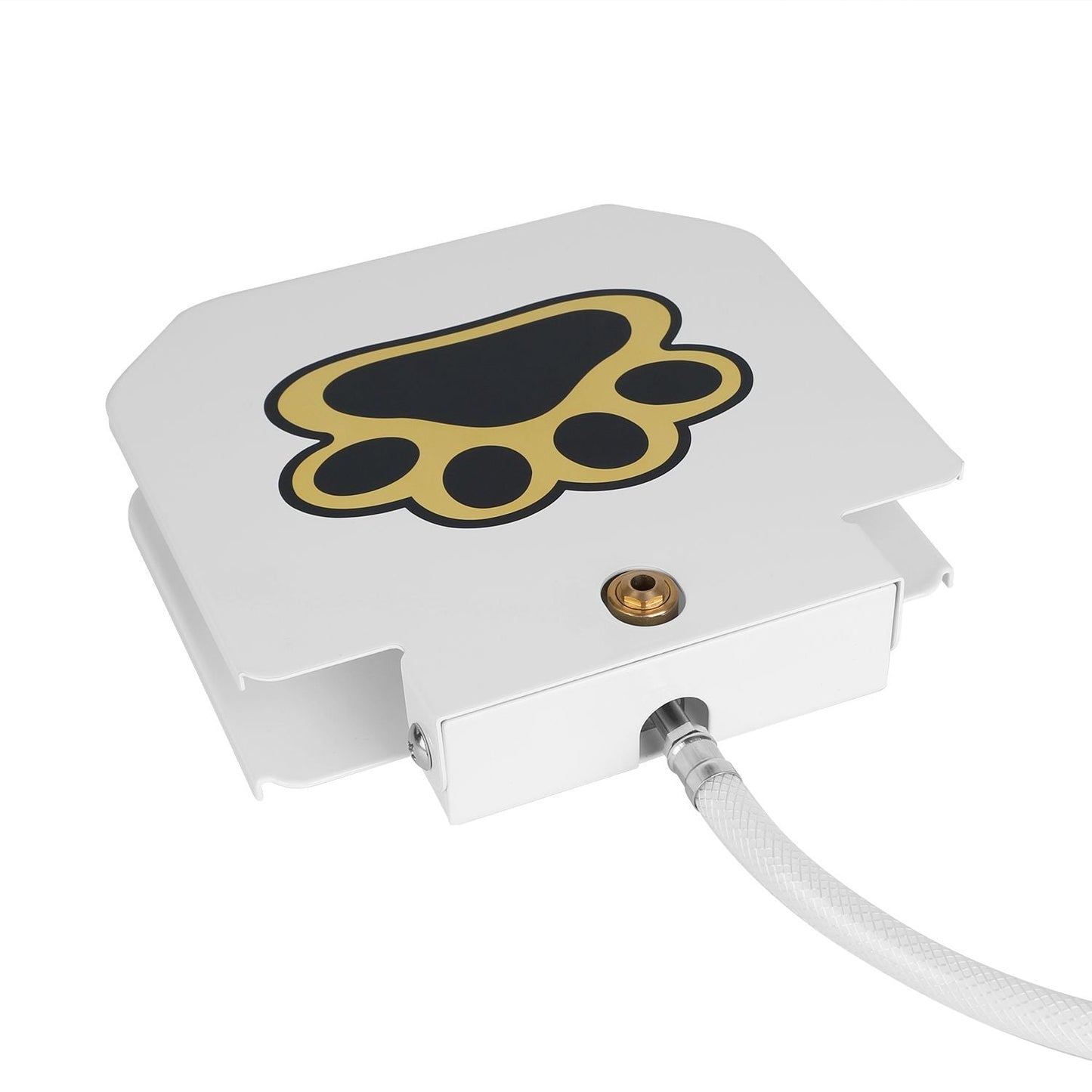 Mercantile Mountain step-on dog water dispenser designed for easy pet hydration in any outdoor space