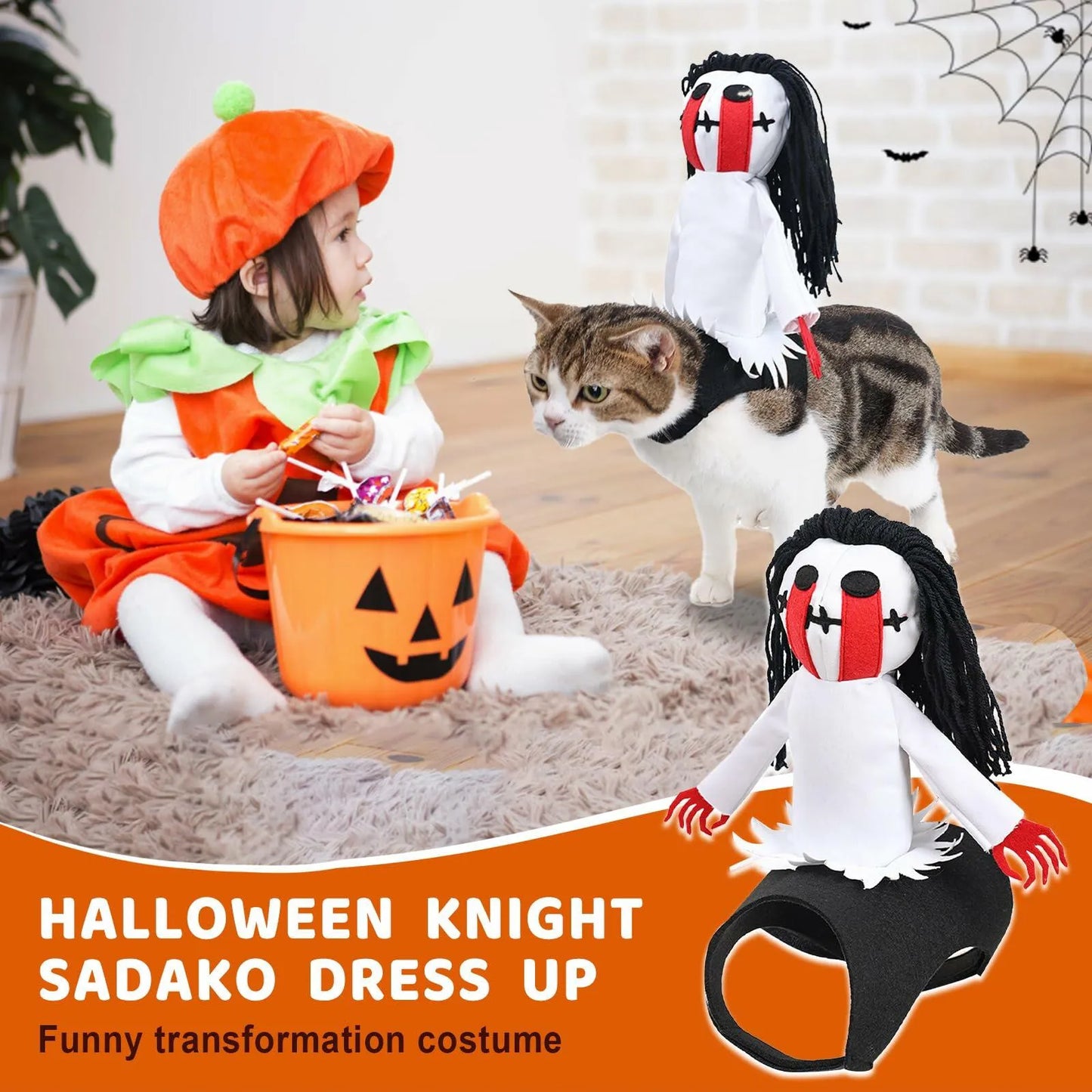 stepsin Dog Halloween Ghost Riding Saddle Costume by Deal US in default variant, perfect for festive canine fun.