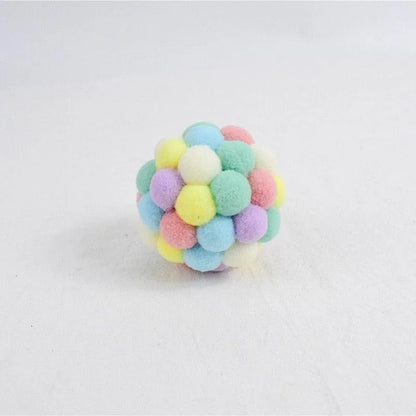 Stevvex - Fashion New Plush Pet Toy Cat and Dog Self-Hey Funny Cat Bite-Resistant Toy Ball Cute Funny Interactive Toy Ball...