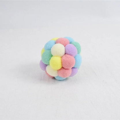 Stevvex - Fashion New Plush Pet Toy Cat and Dog Self-Hey Funny Cat Bite-Resistant Toy Ball Cute Funny Interactive Toy Ball...