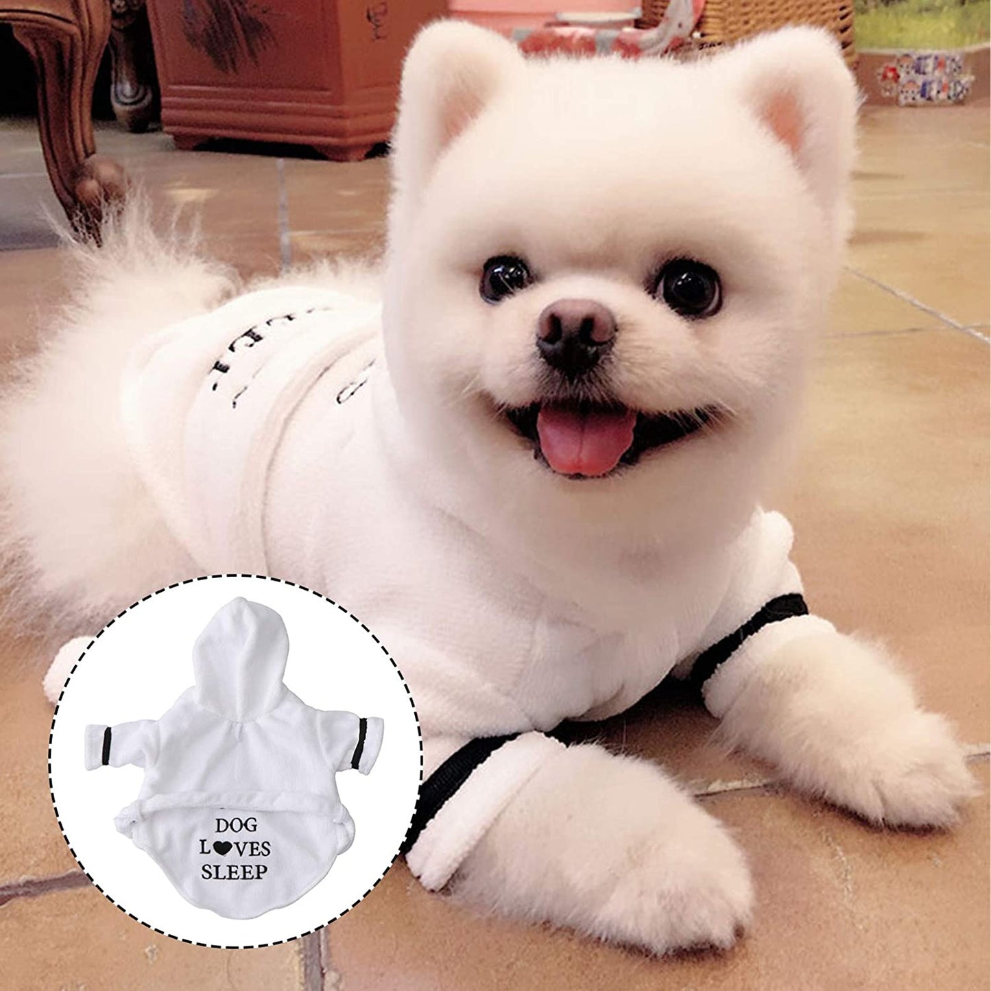 Soft dog hooded bathrobe for pets, perfect for drying and keeping dogs cozy after baths
