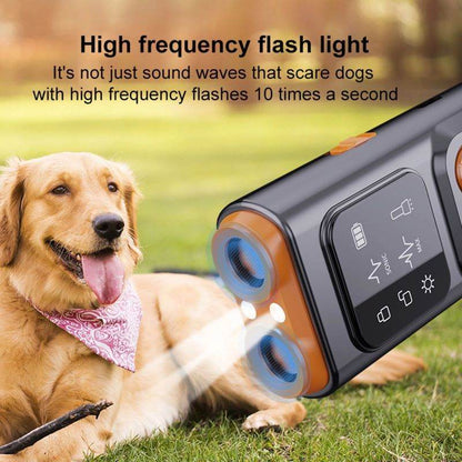Purrfect Pet Kingdom stop dog barking tool with high frequency flashlight training aid for dogs