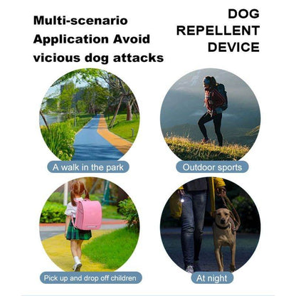 Stop dog barking tool from Purrfect Pet Kingdom used in various scenarios like park walks outdoor sports and nighttime safety
