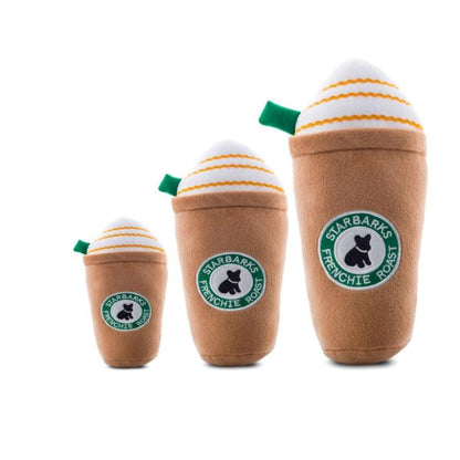 Starbarks Frenchie Roast Plush Squeak Dog Toy