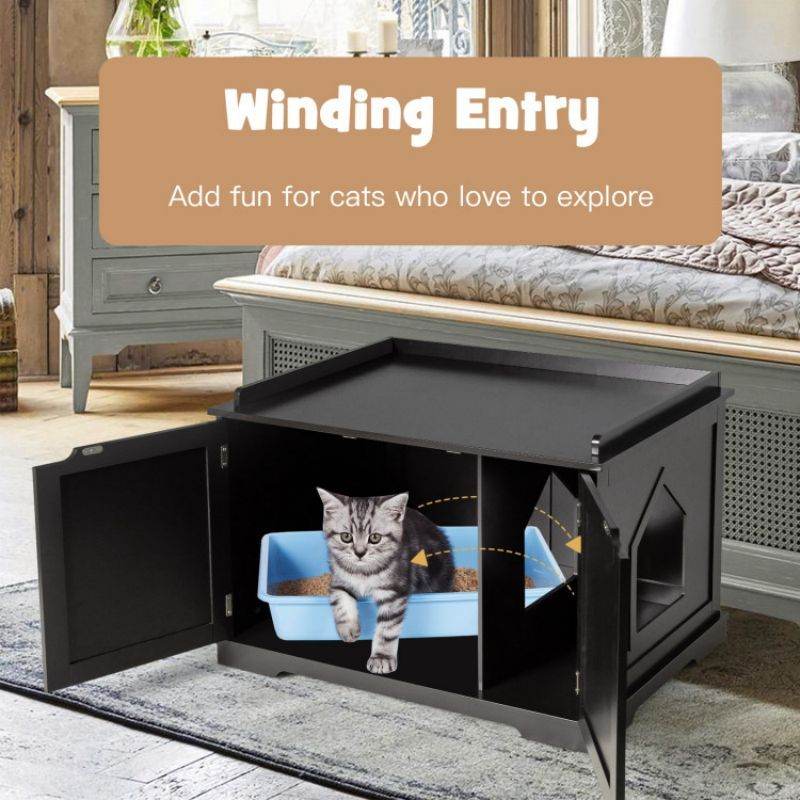 Purrfect Pet Kingdom Stylish Cat Hideaway for Living Room 🚀 - Purrfect Pet Kingdom
