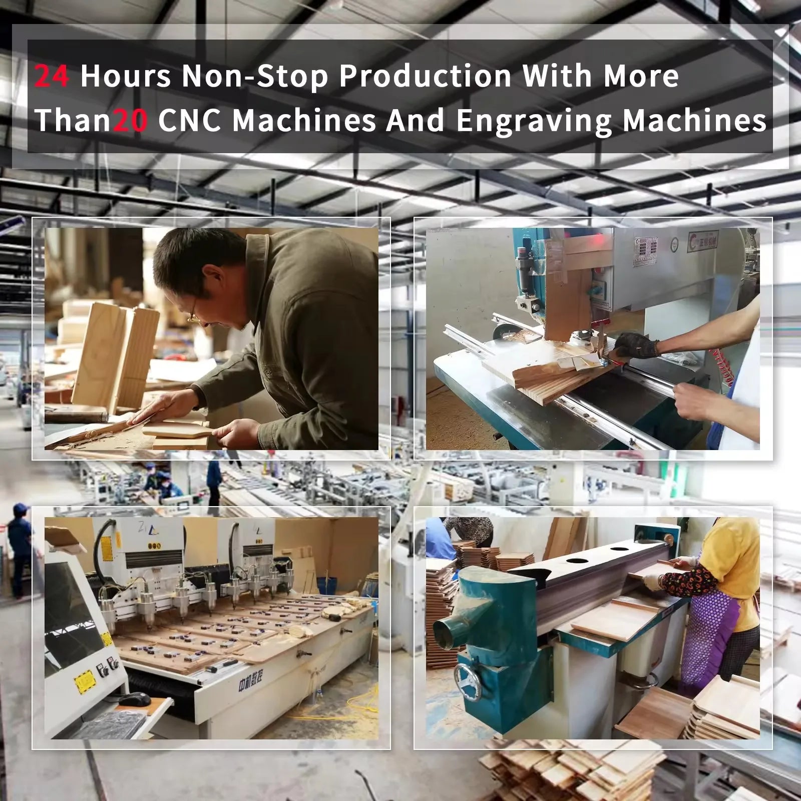 Production process showcasing stylish pet furniture dog kennel made with advanced CNC machines