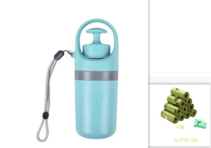 Sunflower Fields: Where Happiness Grows - Premium Dog Poop Bag Dispenser with Integrated Waste Claw - Waste Scoopers