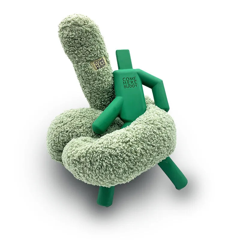 Super Knott dog toy by Come Here Buddy in lilac, grey, and sage colors, perfect for playful pups.