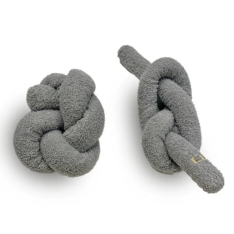 Super Knott dog toy by Come Here Buddy in lilac, grey, and sage colors, perfect for playful pups.