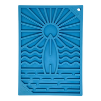 Surf's Up eMat - Small Lickmat for Dogs and Cats | Beach-Themed Design | SodaPup