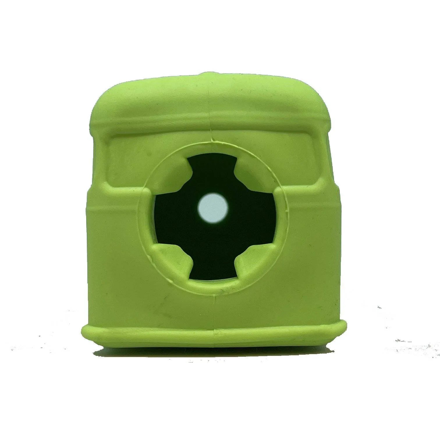 Surf's Up! Retro Van Dog Toy in green by SodaPup, a durable chew toy for large dogs, perfect for playful pups.
