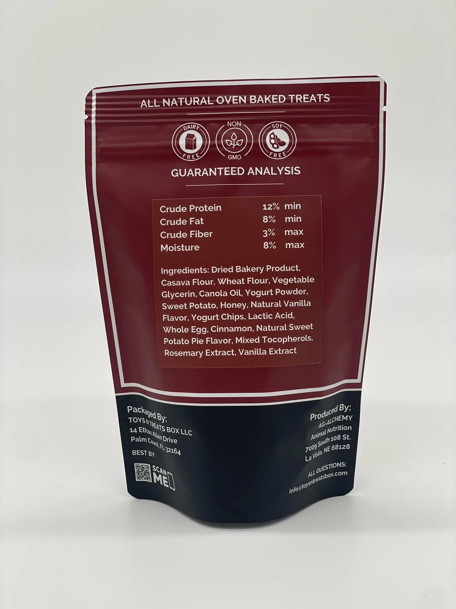 Sweet Potato Probiotic Dog Treats by Toys N Treats Box, 4oz size, ideal for healthy digestion, budget-friendly option.