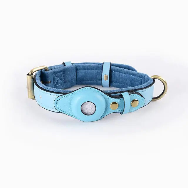 Leather Anti - Lost Dog Collar - Pet GPS Tracking Collar - Mimarta